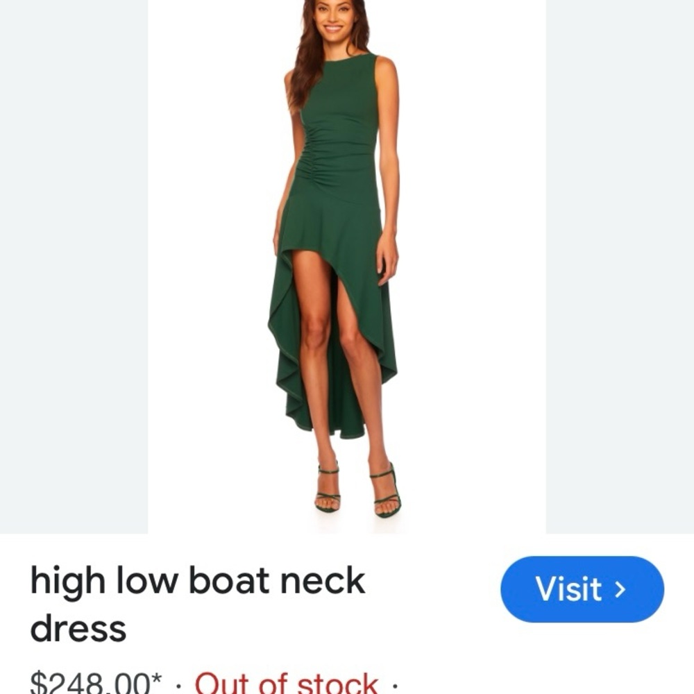 Elegant Green Sleeveless Dress